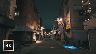 4K HDR｜Night walk from  Monzen-Nakacho  to Kiyosumi-Shirakawa