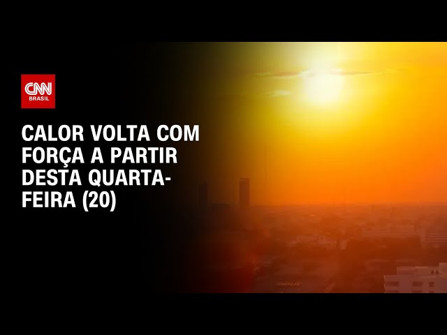 Previsão do tempo: Após semanas de frio, calor volta com força | CNN PRIME TIME