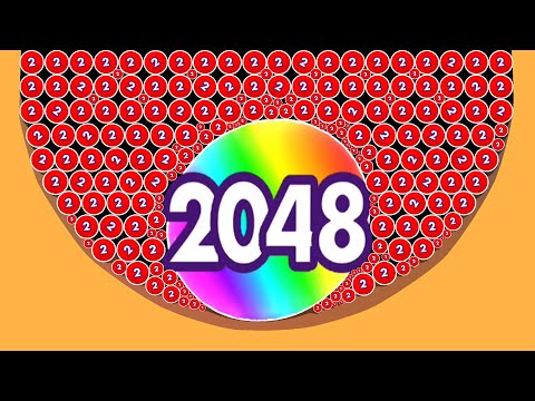 BOUNCE MERGE 2048 - New Update! Relaxing ASMR Gameplay