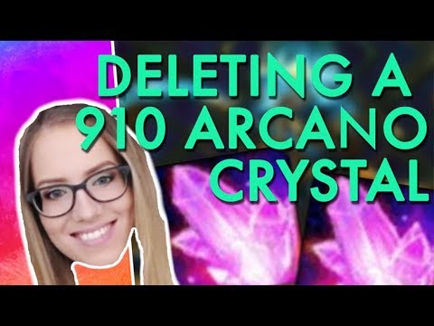 Deleting a 910 Arcano Crystal - Highlights 17