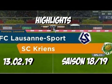 Highlights: Fc Lausanne - Sport vs SC Kriens (13.02.19)