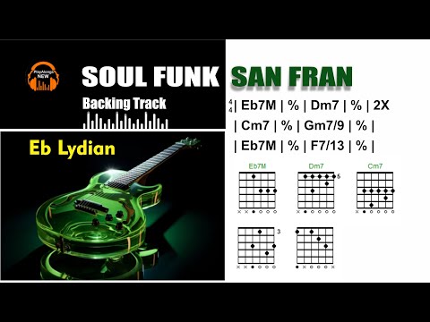 SOUL FUNK SAN FRAN - BACKING TRACK IN Eb Lydian