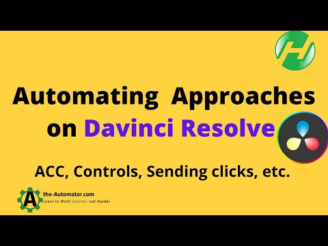 Automating Davinci Resolve with ACC, Controls, Sending keys