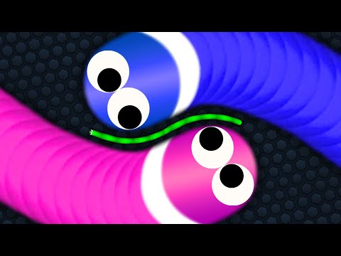 Slither.io Troll Tiny Snake vs Giant Noob Snakes - Epic Slitherio Gameplay