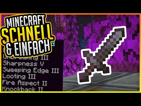 Bestes Schwert Verzaubern! (Tutorial) ✨ Minecraft Schnell und Einfach #43 ✨ ErikOnHisPeriod