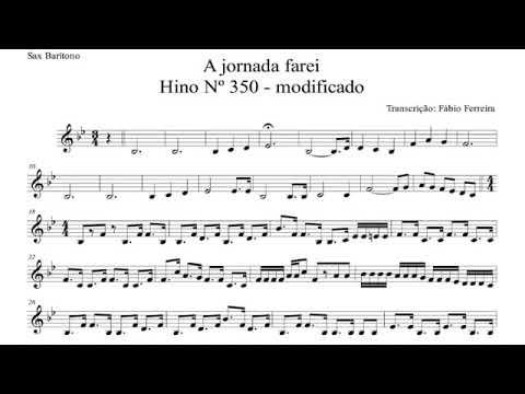 Tocata com Partitura - Hino 326 H4 - Esta viagem farei - Sax barítono e acordeon.