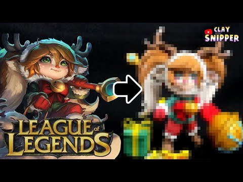 League of Legends " snow fawn poppy " Clay art tutorial!