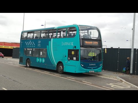 Immensely Fast: Route X22: 7526/NK14 GFX-Arriva Northumbria-Dennis Trident 2/ADL Enviro 400