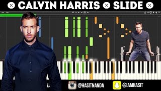 Calvin Harris - Slide (PIANO TUTORIAL)