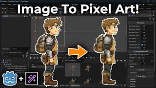 Godot + Sorceress: Turn Any Sprite Into Pixel Art