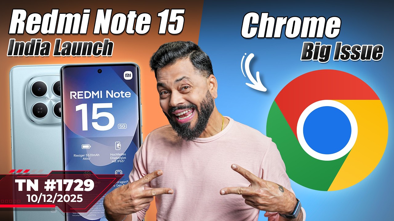 Redmi Note 15 India Launch,Starlink India Price 😂,Apple Chrome Big Issue,iPhone 18 Big News-#TTN1729