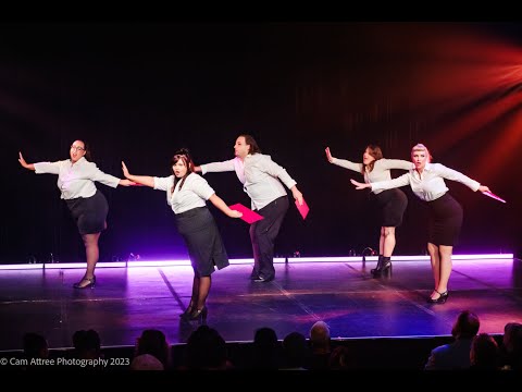 Beginner Neo Burlesque students perform Discipline - The Bombshell Burlesque Academy