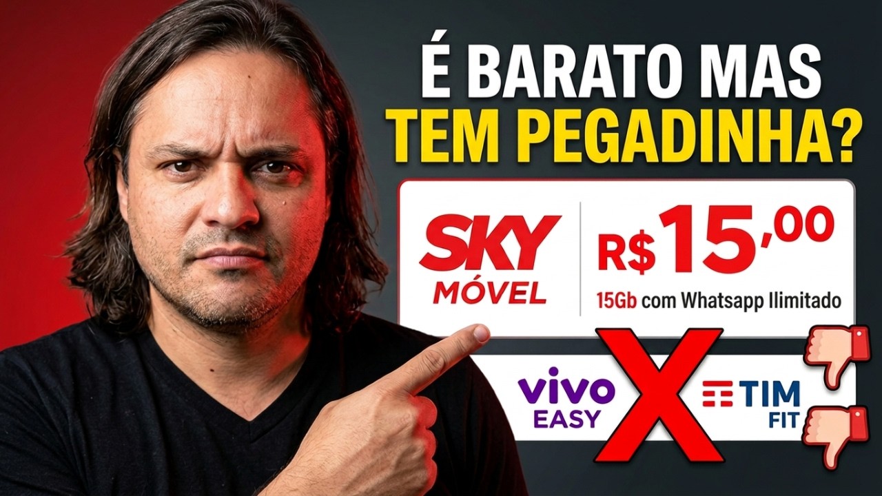 SKY MOVEL | MELHOR PLANO BARATO DO BRASIL! Destruiu Vivo Easy e TIM FIT!