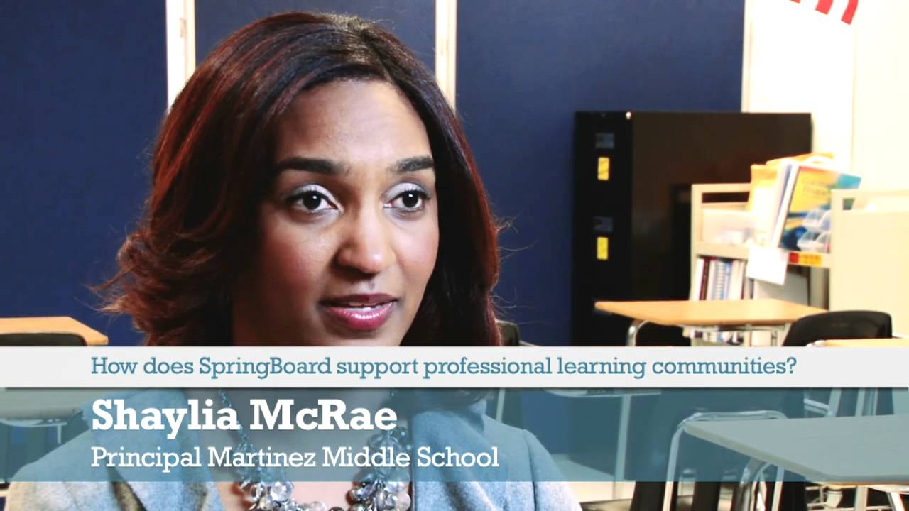 How does SpringBoard® support professional learning communities?