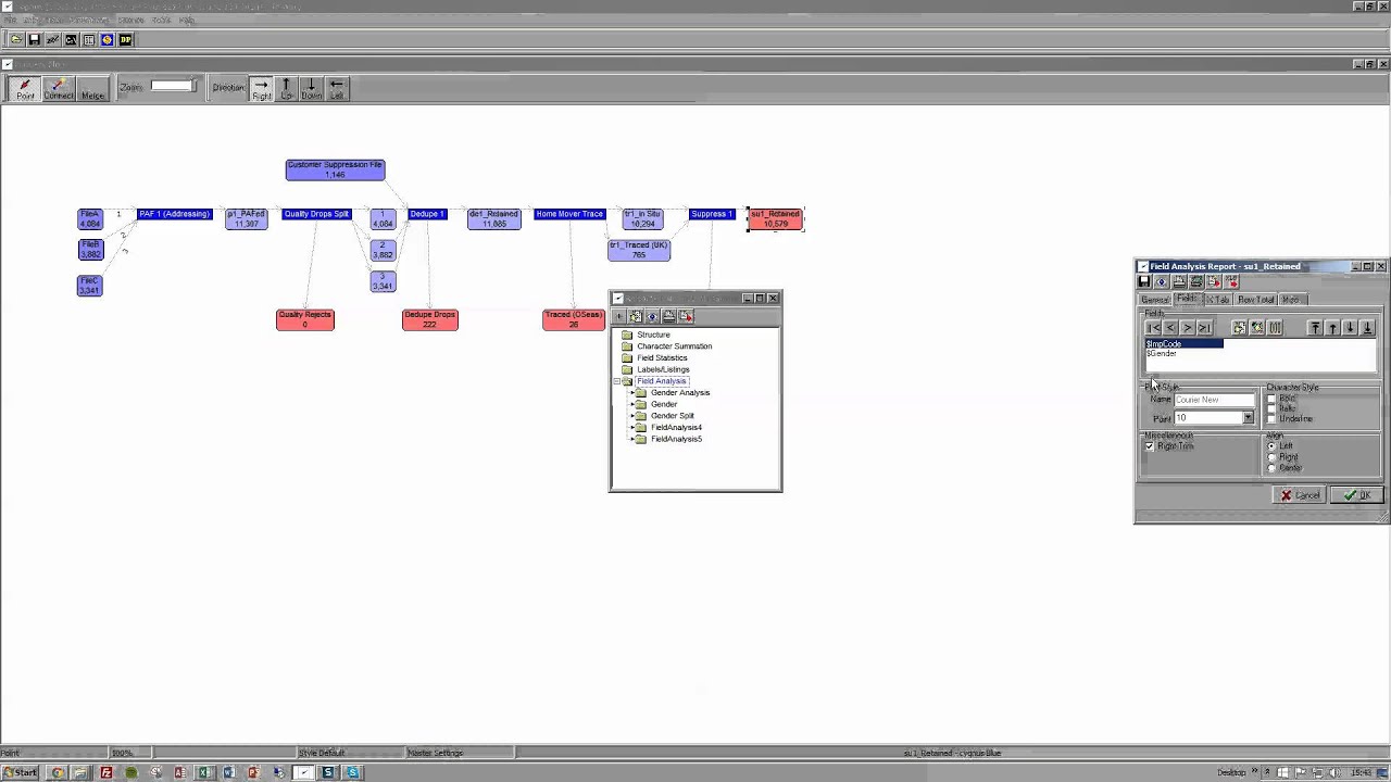How to create a Cygnus Splerge Script from a Field Analysis Report
