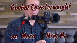 How to balance Moment Lens on Moza Mini Mi Gimbal