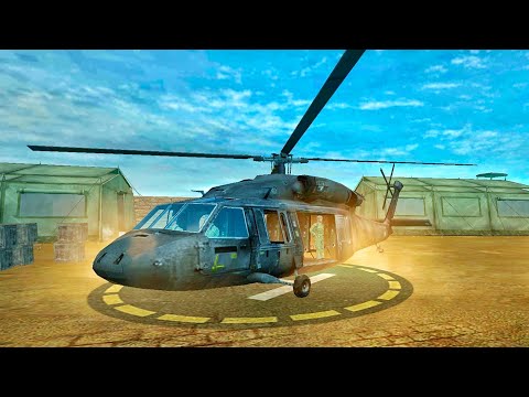 Helicopter Driving Gameplay - Uphill Offroad Army Bus Driving