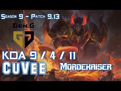 Gen CuVee MORDEKAISER vs CAMILLE Top - Patch 9.13 KR Ranked