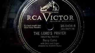Perry Como (ペリー・コモ) ♪The Lord&#39;s Prayer♪ (主の祈り) 1949年 78rpm record , HMV 157 phonograph