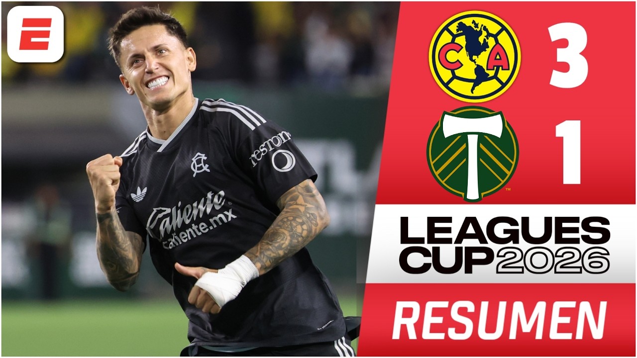 OTRA EXHIBICIÓN DEL AMÉRICA. Golazos ante PORTLAND TIMBERS y paso perfecto en la Leagues Cup