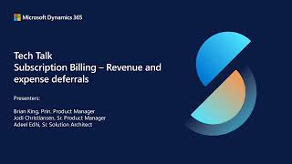 Subscription Billing - Deferrals and Allocations - TechTalk