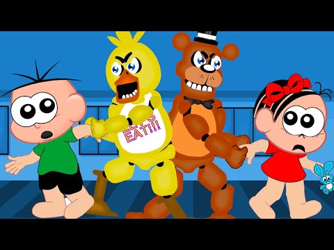 Cebolinha e Mônica em Five Nights At Freddy's - Noite 3 - 5 Noites no Fede