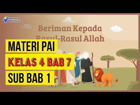 Materi PAI Kelas 4 Kurikulum Merdeka Bab 7 | Makna Iman Kepada Rasul