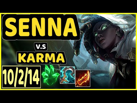 SENNA vs KARMA - 10/2/14 KDA BOTTOM SUPPORT GAMEPLAY - EUW Ranked DIAMOND