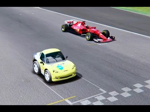 Ferrari F1 2017 vs Micro Car - Imola
