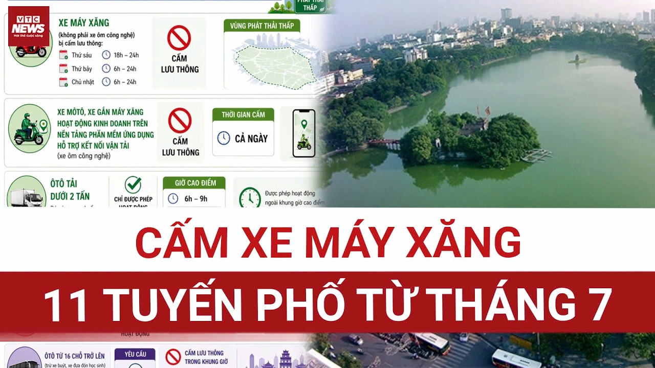 Hà Nội thí điểm cấm xe máy xăng tại 11 tuyến phố từ tháng 7 này!