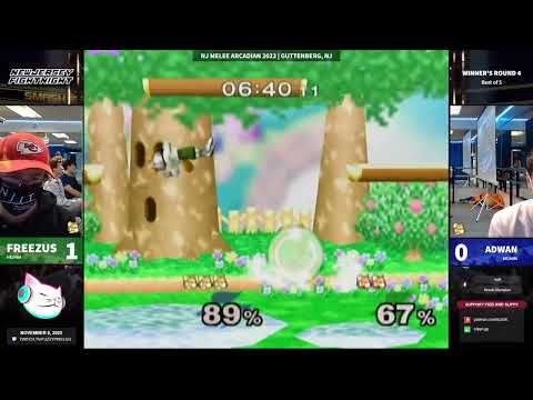 Adwan (Fox) vs Freezus (Fox) - New Jersey Melee Arcadian 2022 Winners Round 4