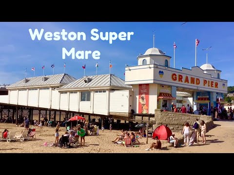 Weston Super Mare, Seafront, beach, Weston-Super-Mare, Weston, Somerset, tour, U.K. seaside