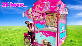 Eating Only Ice Cream for 24 HOURS!🍦