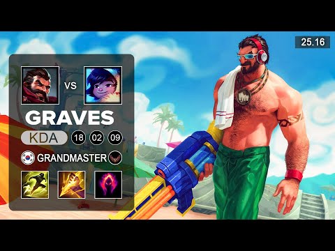Graves vs Nunu & Willump Jungle - KR Grandmaster - Patch 25.16 Season 15
