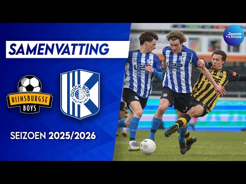Rijnsburgse Boys vs. Quick Boys | Second Division 25/26