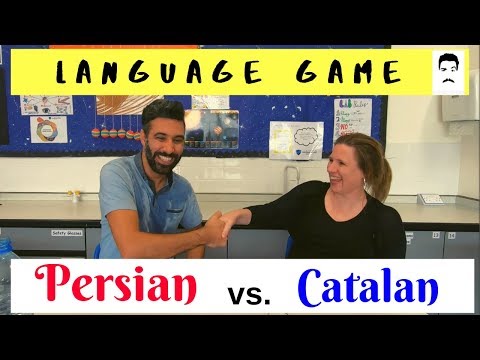 Language game. Persian vs. Catalan
