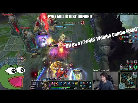 PYKE MID is completely UNFAIR in Champions QUEUE!