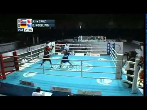 Light Heavy (81kg) R16 - la Cruz Julio (CUB) VS Koelling Enrico (GER) -2011 AIBA World Champs