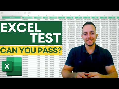 Can You Pass This Excel Test for Job Interview Free File 4 Questions from Beginner to Advanced