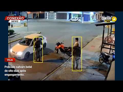 Vídeo: Policiais salvam bebê de oito dias após engasgamento.