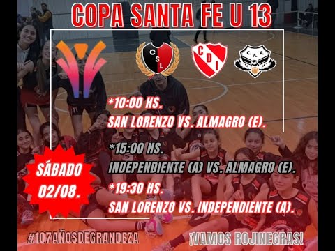 COPA SANTA FE U 13 FEMENINA - CLUB SAN LORENZO vs. ALMAGRO (ESPERANZA)