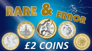 Rare and Error £2 Coins in Circulation. Could they be worth £££?