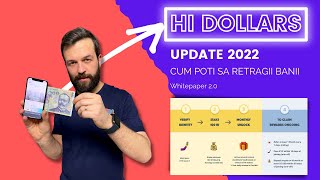 Hi Dollars update 2022 | Cum poți retrage banii din #HiDollars | Whitepaper 2.0