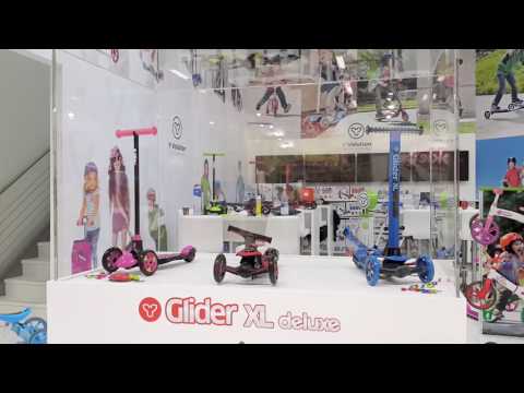 Y Glider XL Deluxe Arc folding Design preview at Spielwarenmesse 2017