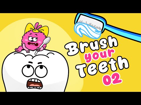 Brush Your Teeth 02 - Hacky Baby - Tooth brush Children's Song - Healthy Habits - Nursery Rhymes