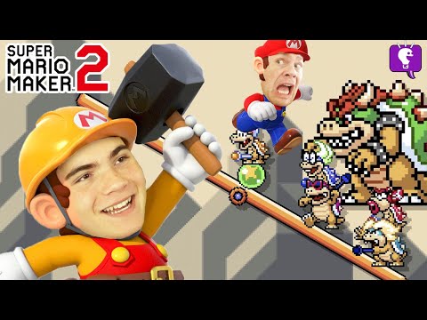 Bowser Family Reunion Mario Maker 2 on HobbyFamilyTV