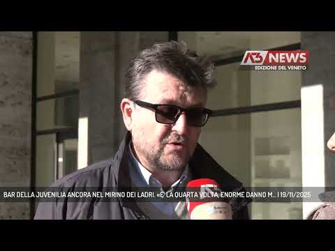 BAR DELLA JUVENILIA IS STILL TARGETED BY THIEVES. "IT'S THE FOURTH TIME, HUGE DAMAGE TO... | Nove...