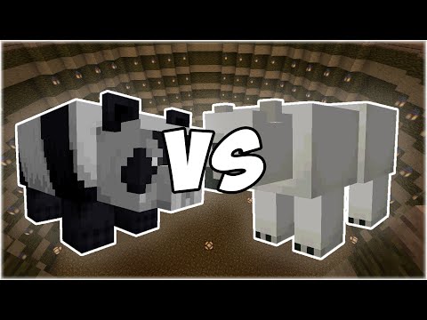 Panda vs Polar Bear - Minecraft Mob Battle