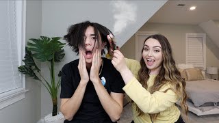 Letting Jules Straighten My Hair *GONE WRONG*