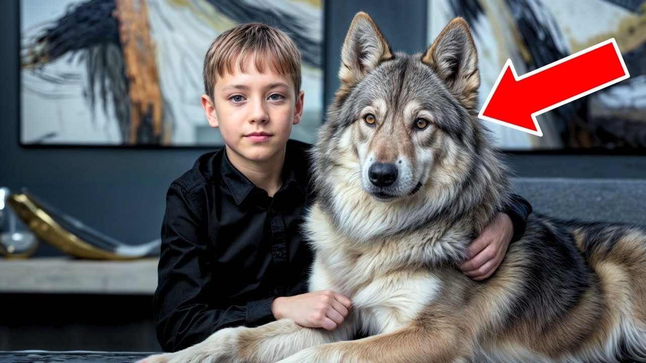 BOY ADOPTS WOLF CUB REJECTED BY ITS MOTHER AND RAISES IT AS A DOG AT HOME